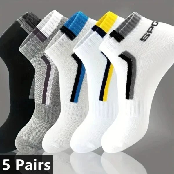 10pairs Breathable Cotton Sports Stockings Men Bamboo Fiber Autumn and Winter Men Socks Sweat Absorption Deodorant Business Sox - Image 10
