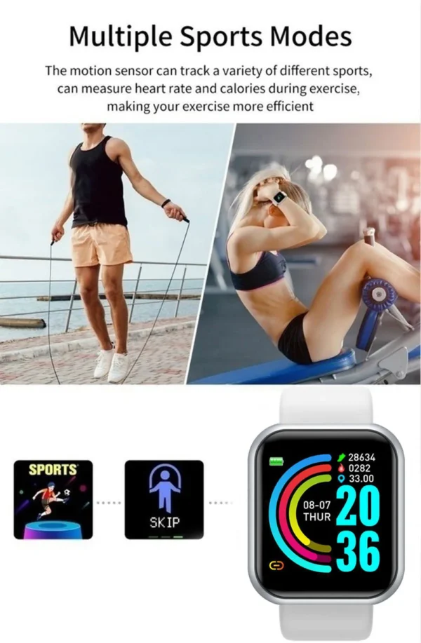 Smart Watch For Women Men Wristwatch Bluetooth Connected Phone Player Music Fitness Sport Bracelet Sleep Monitor Digital Watches - Image 21