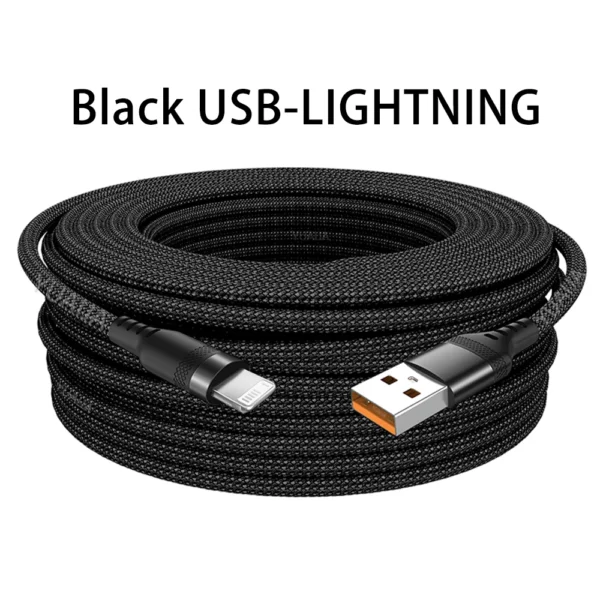USB TYPE C Fast Charge Cable LIGHTNING 3m 5 Meters USB C Android Micro USB Extend Charging Cable for iPhone 14 Xiaomi OnePlus - Image 10