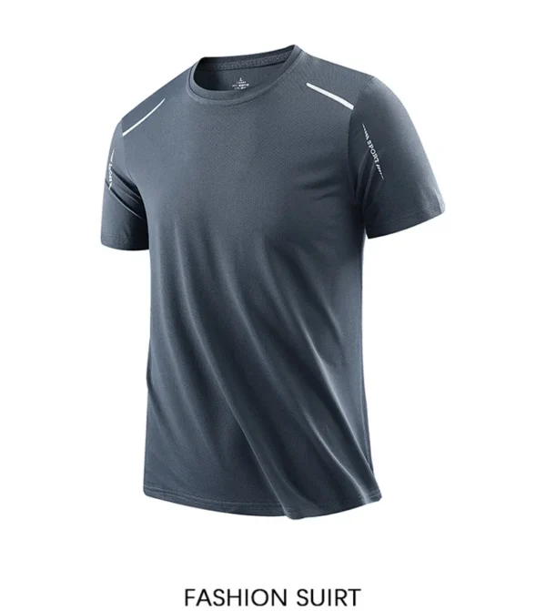 CHRLCK Men's Running Quick Drying T-shirts Breathable Hiking Fishing Tees Soft Elasticity Outdoor Sports Short Shirt Summer - Image 20