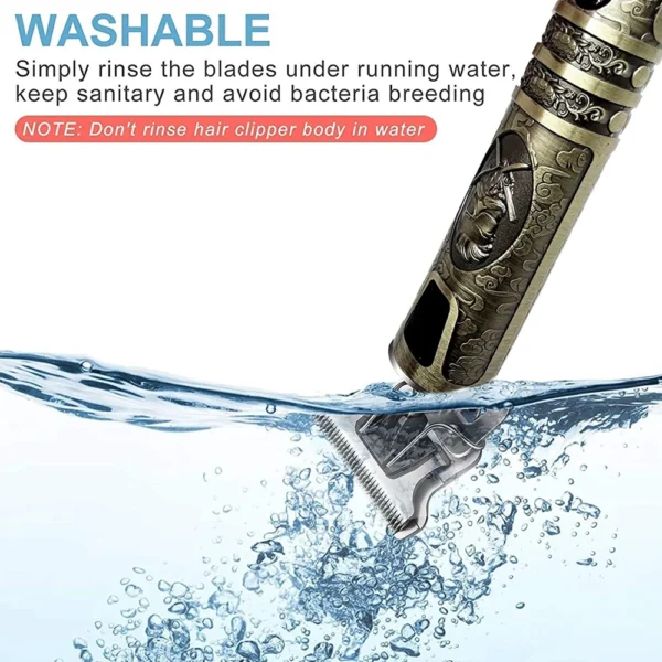 T9 LCD Electric Hairdresser Oil Shaving Head Electric Pusher Carving Electric Pusher Clipper Hair Precision Trimmer for Men Care - Image 5