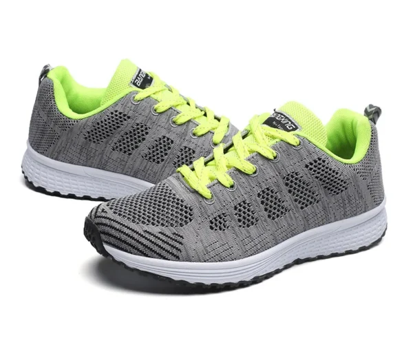 Women Casual Shoes Fashion Breathable Walking Mesh Flat Shoes Sneakers Women 2021 Gym Vulcanized Shoes White Female Footwear - Image 27