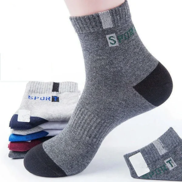 10pairs Breathable Cotton Sports Stockings Men Bamboo Fiber Autumn and Winter Men Socks Sweat Absorption Deodorant Business Sox - Image 47