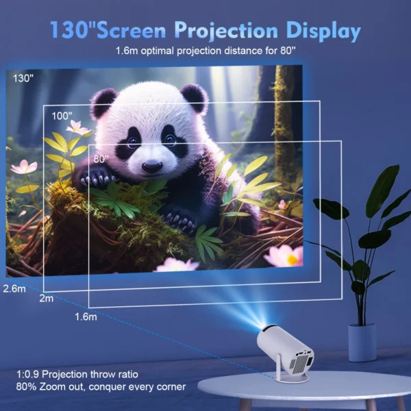 Magcubic Projector HY300 PRO 4K Android 11 Dual Wifi6 260ANSI Allwinner H713 BT5.0 1080P 1280*720P Home Cinema Outdoor Projetor - Image 22