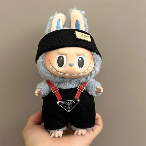 17cm Lbb Plush Doll Clothes Set Hairband T-shirt Pants Bag for 15cm Cotton Doll Dress Up Accessories DIY Toys Birthday gift - Image 3