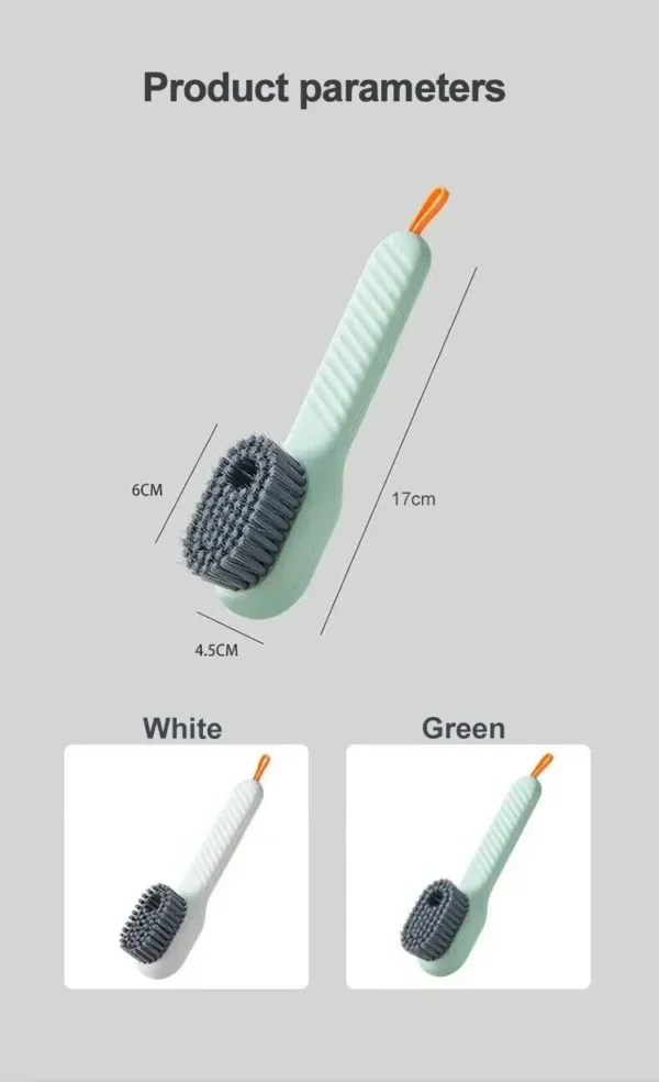 Multifunction Cleaning Shoe Brush Soft Automatic Liquid Shoe Brush Long Handle Clothes Soap Brush With Hook Clean Tool - Image 13
