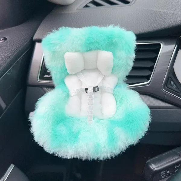 15-17cm doll Seat  Labubu carseat Safety Seat Cute Doll Air Outlet Aromatherapy decoration high-grade Car Interior Decoration - Image 22
