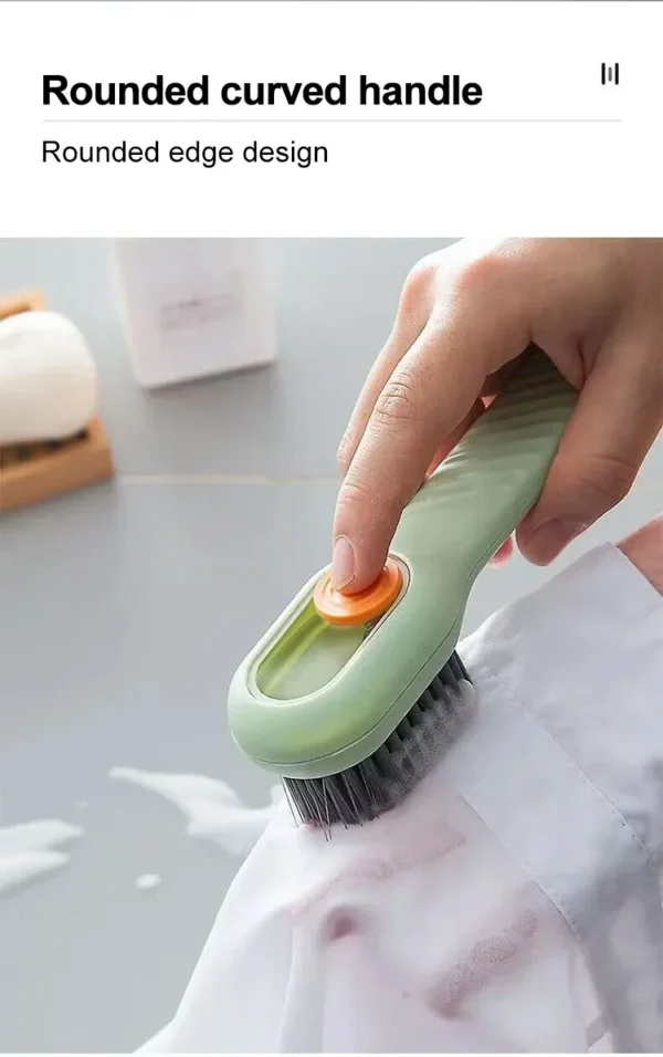Multifunction Cleaning Shoe Brush Soft Automatic Liquid Shoe Brush Long Handle Clothes Soap Brush With Hook Clean Tool - Image 11
