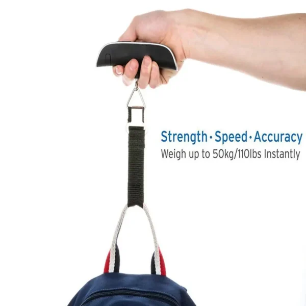Luggage Scale 110lb 50kg Digital Handheld Portable Hanging Baggage Scale for Travel Suitcase Weight Scale - Image 12