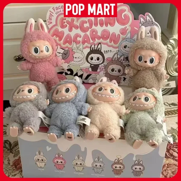 Original Labubu Heartbeat Macaron Face Series Blind Box Trendy Play Cute Handmade Model Mystery Box Collection Toy Birthday Gift - Image 5