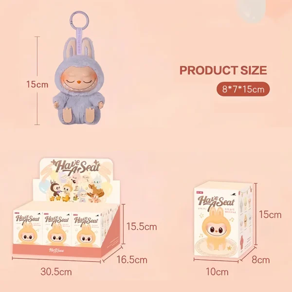 Cute Labubu The Monsters Box Toys Exciting Macaron Vinyl Face Mystery Boxes Mokoko Keychain for Birthday Christmas Gifts - Image 28