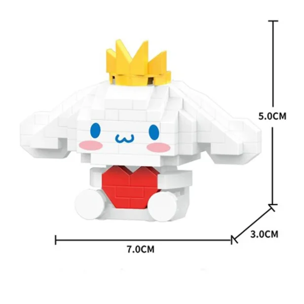 Sanrio Anime Hello Kitty My Melody Cinnamoroll Pompompurin Kuromi Friends Building Blocks Bricks Girl Children Kid Toy Gift Set - Image 9