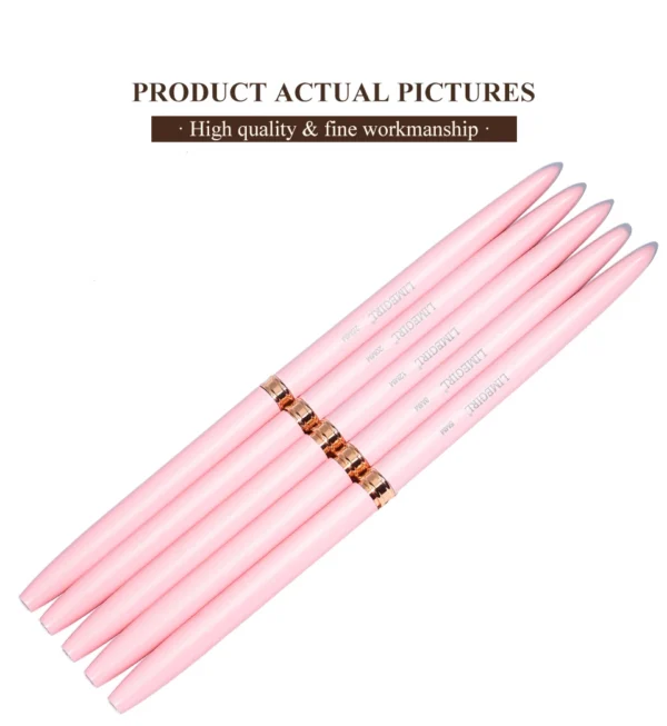 LIMEGIRL 5Pcs Professional Nail Art Liner Brush Line Stripes DIY Drawing Pen Handle Nails UV Gel Brushes Painting Manicure Tools - Image 15