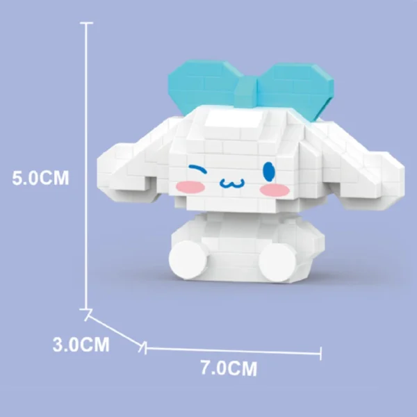 Sanrio Anime Hello Kitty My Melody Cinnamoroll Pompompurin Kuromi Friends Building Blocks Bricks Girl Children Kid Toy Gift Set - Image 6