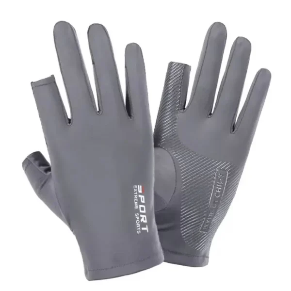 Ice Silk Halffinger Cycling Gloves for Men and Women Outdoor Sports Fitness Driving Fishing Highelastic Comfortable - Image 9