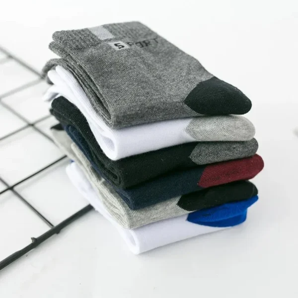 10pairs Breathable Cotton Sports Stockings Men Bamboo Fiber Autumn and Winter Men Socks Sweat Absorption Deodorant Business Sox - Image 5