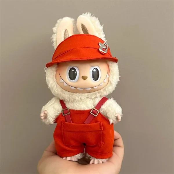 17cm Lbb Plush Doll Clothes Set Hairband T-shirt Pants Bag for 15cm Cotton Doll Dress Up Accessories DIY Toys Birthday gift - Image 4