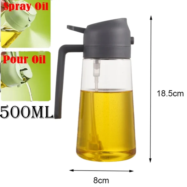 Kitchen Sprayer Spray Oil Dispenser 2in1 Oil Dispenser Oil Sprayer Comfortable Handle Barbecue Air Frying Pan Oven Steak Frying - Image 12