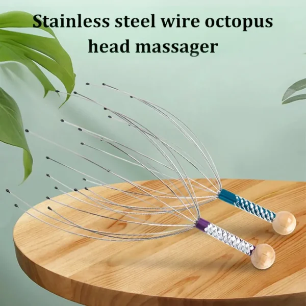 1PC Random Color Pet Massage Claw Head Massager Head Scratching Octopus Scalp Non Soul Extractor Divine Tool For Extracting - Image 2