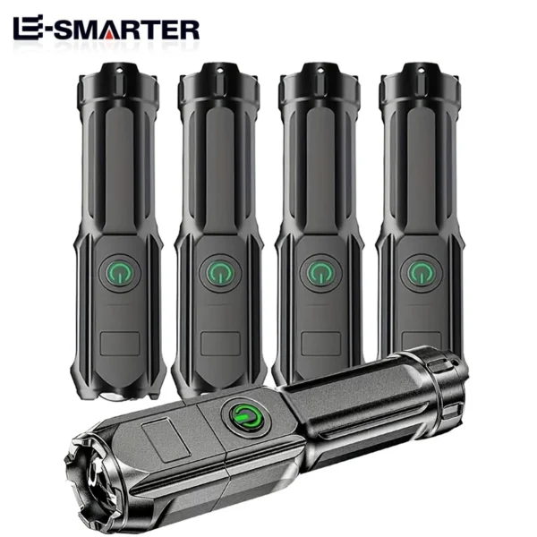 Telescopic Zoom Tactical Flashlights Rechargeable LED Torch 4 Lighting Modes Long-Range Waterproof Camping Fishing Flashlight - Image 6