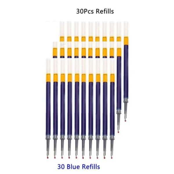 13/30pcs Retractable Gel Pens Set Black/Red/Blue Ink Ballpoint for Writing Refills Office Accessories School Supplies Stationery - Image 15