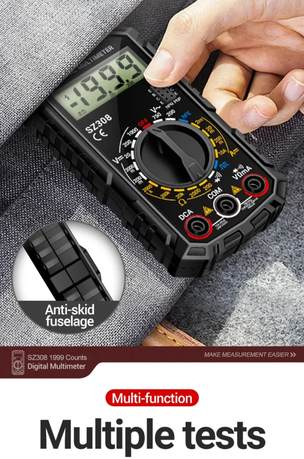 ANENG SZ308 Digital Multimeter   AC/DC Current Meter Voltage Resistance Meter Electrician LCD Backlight Ohm Square Wave Test - Image 20