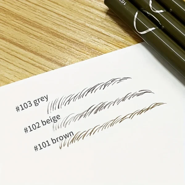 0.008mm Ultra Fine Eyebrow Pen Long Last Smudge Proof Waterproof Sweat-Proof High Pigmented Easy Applying Liquid Eye Brow Pencil - Image 14