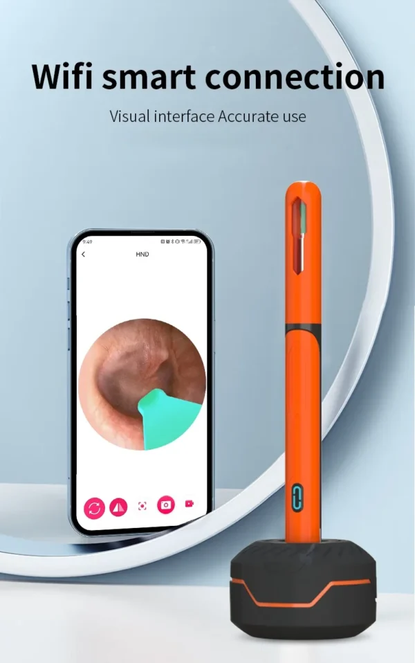 Ear Cleaner with Camera Set HD Ear Sticks Otoscope USB C Charging Endoscope Wax Removal Tool Earpick Ear Cleaning Set NK3 Pro - Image 29