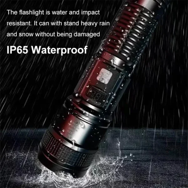 1600000 LM Super Bright Flashlight USB Rechargeable LED Long Range Tactical Torch Outdoor Waterproof Camping Fishing Lantern - Image 12