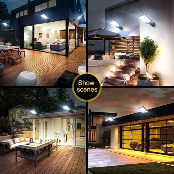 Powerful LED Solar Outdoor Led Courtyard Wall Lamp Rechargeable Human Body Induction Garden Terrace Garage Door Street Lighting - Image 6