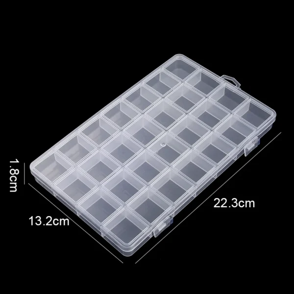 Transparent Storage Container Jewelry Box Clear Plastic Organizer Box Empty Earring Storage Organizer Display Case for Beads - Image 9