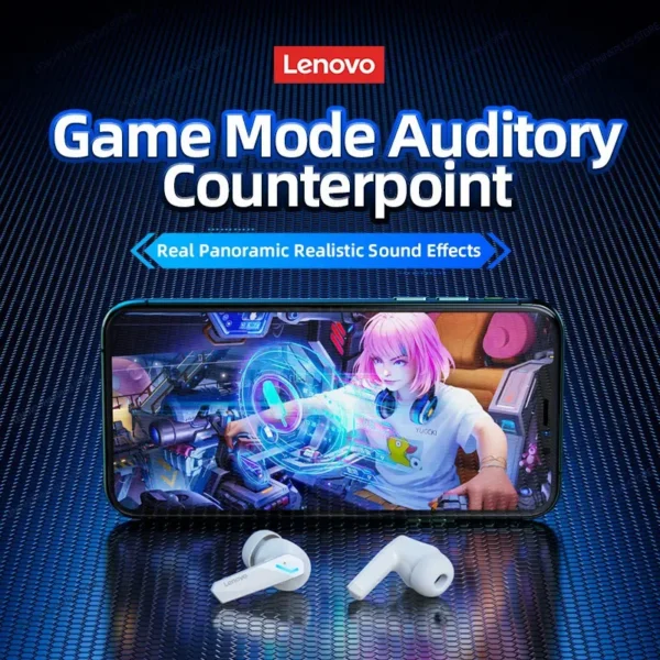 Choice Lenovo GM2 Pro TWS Wireless Headphones Earphone Bluetooth-compatible 5.3 Waterproof Headset with Mic for Xiaomi iPhone - Image 5