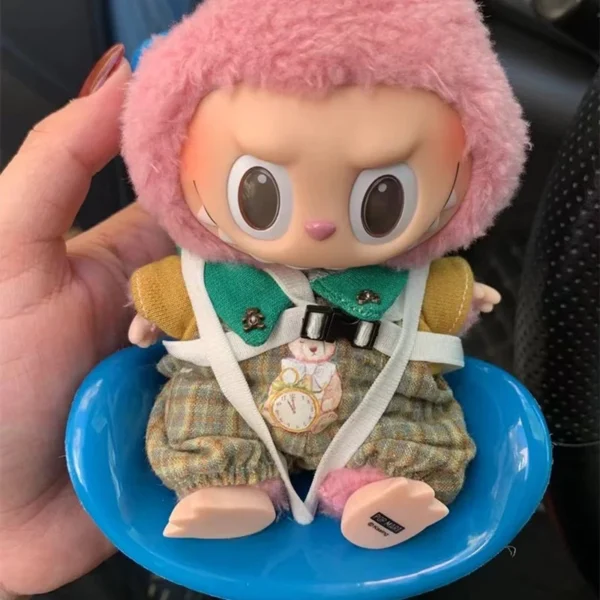 15-17cm doll Seat  Labubu carseat Safety Seat Cute Doll Air Outlet Aromatherapy decoration high-grade Car Interior Decoration - Image 39