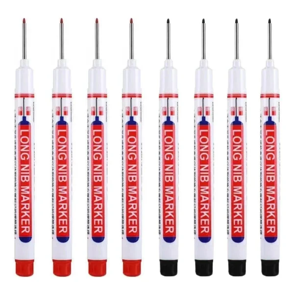 8Pcs/Set 20mm Deep Hole Long Nib Head Markers For Metal Perforating Pen Waterproof Bathroom Woodworking Decoration Multi-Purpose - Image 30