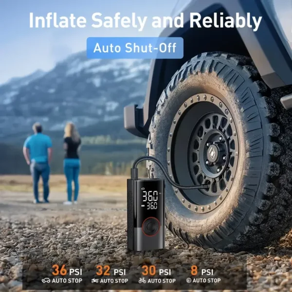 1pc Wireless Car Air Compressor Air Pump Electric Tire Inflator Pump for Motorcycle Bicycle Boat AUTO Tyre Balls Inflatable - Image 26