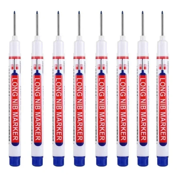 8Pcs/Set 20mm Deep Hole Long Nib Head Markers For Metal Perforating Pen Waterproof Bathroom Woodworking Decoration Multi-Purpose - Image 15