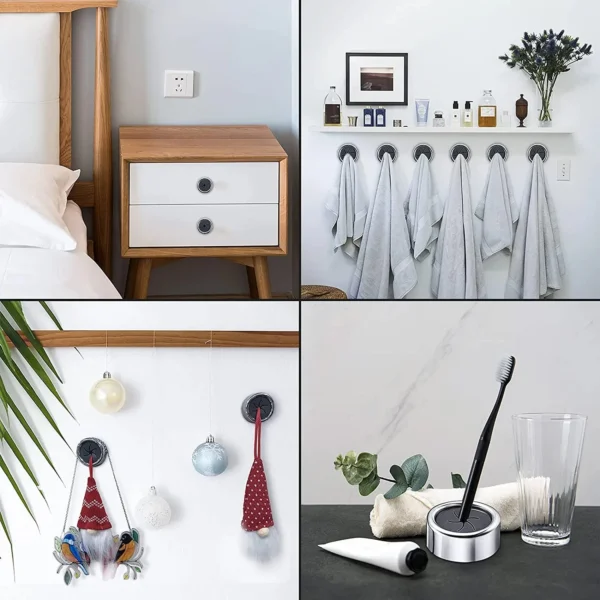 3PCS Non Punching Dishwashing Cloth Storage Clip Dishcloth Clip Kitchen Household Gloves Hook Towel Rack Hole Clip Wall Hanging - Image 4