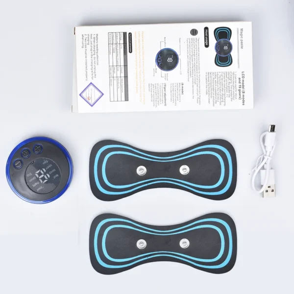 Neck Massager Mini Electric Neck Massage EMS Cervical Back Vertebra Massage Patch 8 Modes Relieve Relax Muscle Fatigue Tools - Image 8
