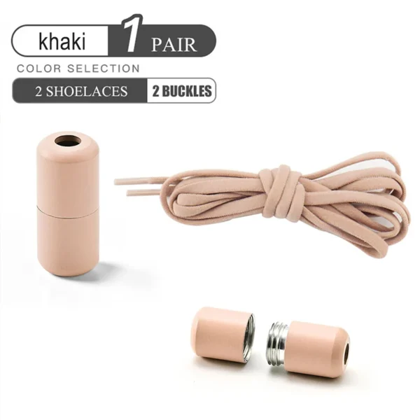 Elastic No Tie Shoelaces Semicircle Shoe Laces For Kids and Adult Sneakers Shoelace Quick Lazy Metal Lock Laces Shoe Strings - Image 10