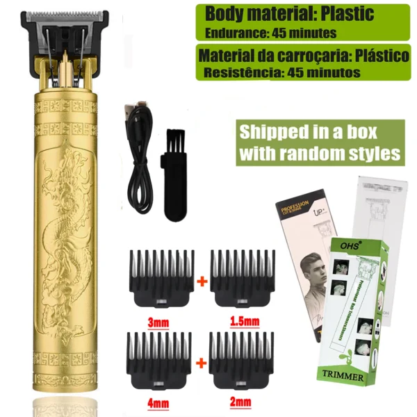 T9 Hair Clipper Repair Beard Shaving Body Hair Trimmer Clippers Electric Machine Men Haircut Machine 0mm Barber Shaver - Image 15