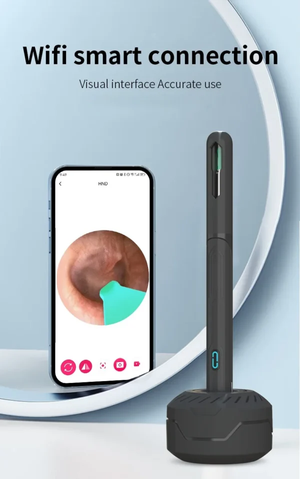 Ear Cleaner with Camera Set HD Ear Sticks Otoscope USB C Charging Endoscope Wax Removal Tool Earpick Ear Cleaning Set NK3 Pro - Image 27