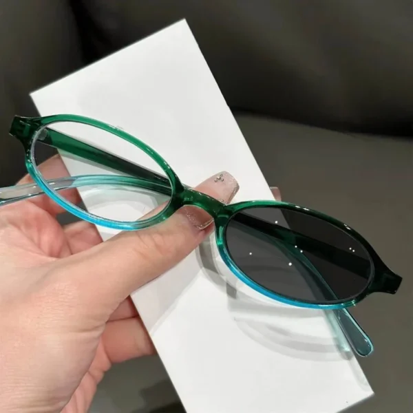 Women's New Finished Photochromic Myopia Glasses Men Small Oval Frame Minus Eyewear Fashion Discoloration Ultralight Eyeglasses - Image 19