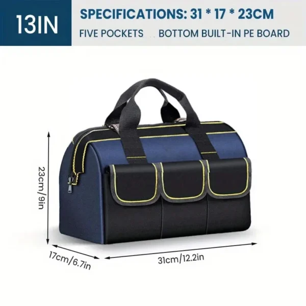 New 14in/20in Electrician Tool Bag 1680D Oxford Cloth Wear-resistant Multi-Pocket Waterproof High Capacity Storage Hand Bag - Image 6