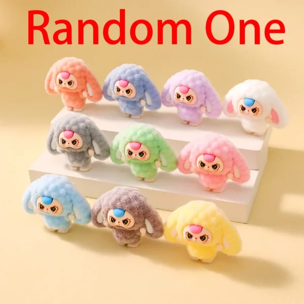 1/9PCS 4cm Cartoon Labubu Series Mini Flocking Exquisite Cute Doll Gift Diy Pendant Accessories Decoration Kawaii Toys Gifts - Image 14