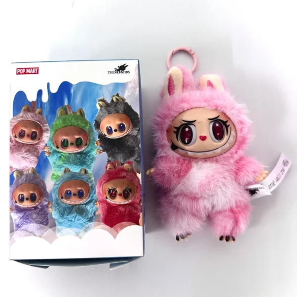 Labubu V3 Heartbeat Macaron Have A Seat Big Into Energy Series Pendant Doll Decor Keychain Collection - Image 12