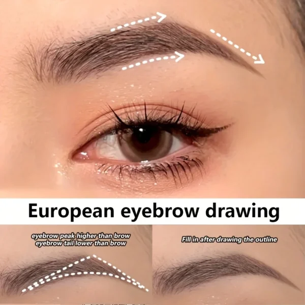 0.008mm Ultra Fine Eyebrow Pen Long Last Smudge Proof Waterproof Sweat-Proof High Pigmented Easy Applying Liquid Eye Brow Pencil - Image 2