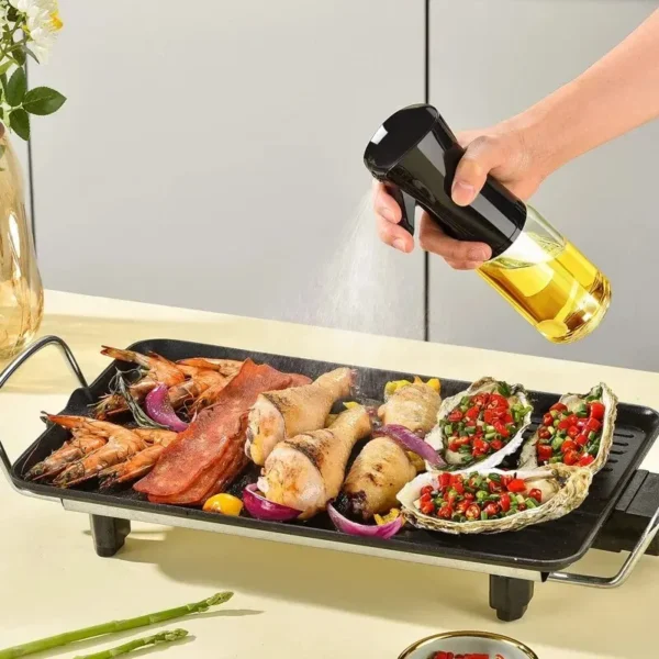 1Pc 200/300/500 ML Oil Spray Pot Kitchen Household Edible Olive Oil Spray Bottle Atomized Misty Oil Tank Air Fryer Spray Bottle - Image 3