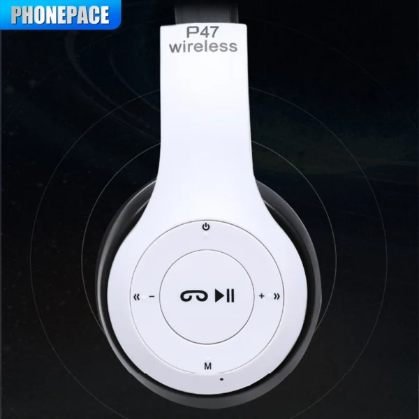 Stereo P47 Headset 5.0 Bluetooth Headset Folding Series Wireless Sports Game Headset for iPhone XiaoMi - Image 5