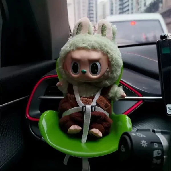 15-17cm doll Seat  Labubu carseat Safety Seat Cute Doll Air Outlet Aromatherapy decoration high-grade Car Interior Decoration - Image 40