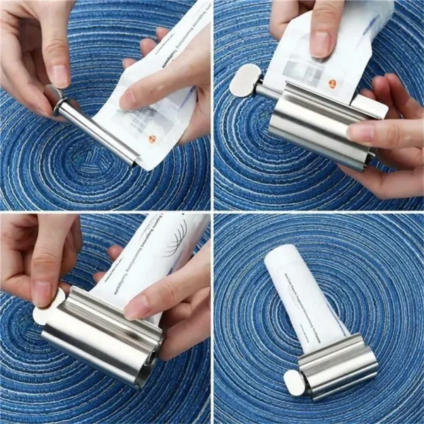 1pc Stainless Steel Wringer Roller Rotate Dispenser for Ointments Cosmetics Bathroom Accessories Toothpaste Squeezer Tube Roller - Image 8